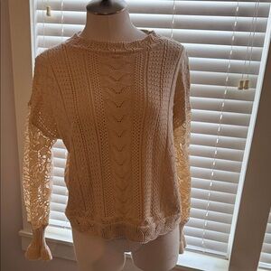 Elegant Cream Knit Sweater